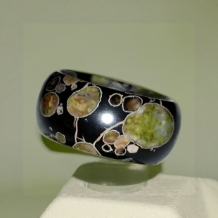 梅花玉彩石彩玉彩宝戒指天然玉石戒指指环扳指男女指环大中小多款