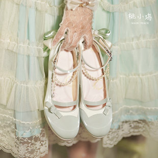 意向金 加大码定制莫奈花园 玫瑰礼赞高跟鞋优雅桃小坞定制原创