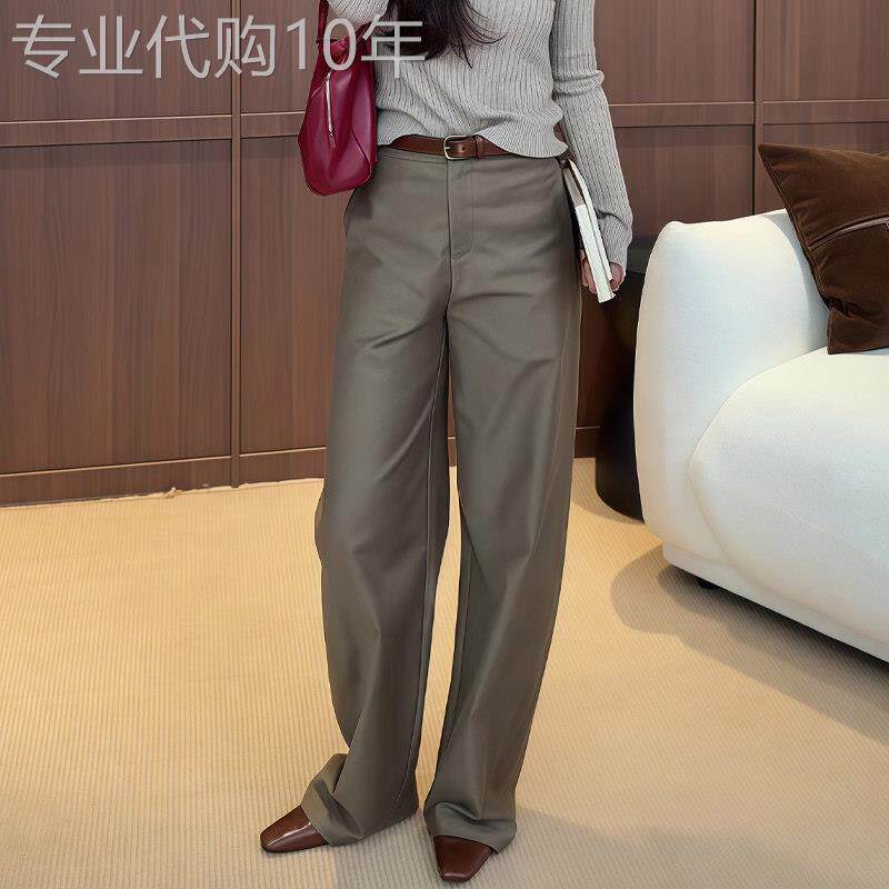 西装直筒裤女2026夏季新款高腰显瘦韩版气质百搭宽松显瘦阔腿裤