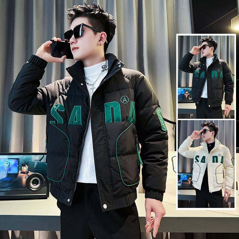 潮牌冬季羽绒棉服男装修身棉服新款爆款秋冬款棉衣痞帅保暖外套