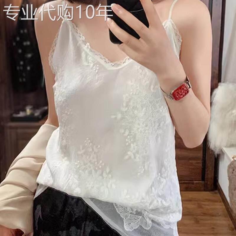 蕾丝小吊带背心女夏季薄款2026新款外穿宽松大码西装内搭打底上衣