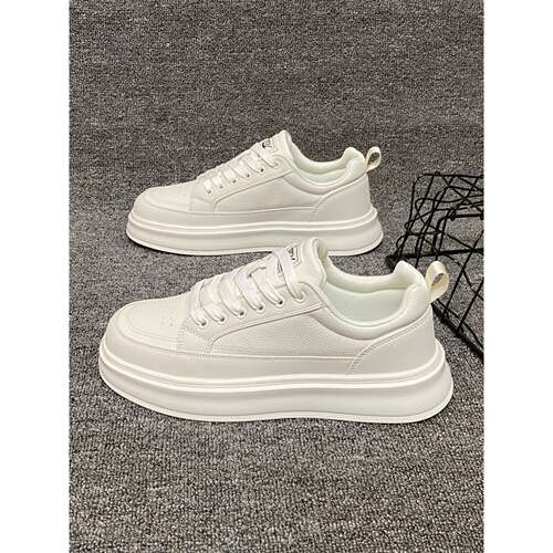 韩版厚底小白鞋男鞋2025秋季新款潮流百搭时尚透气轻便休闲板鞋潮