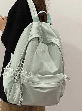 ZAMP法国书包女大学生百搭休闲大容量双肩包高颜值初中生高中背包