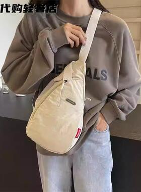 法国MKBM高级感斜挎包时尚简约骑行包休闲百搭轻便休闲小背包胸包