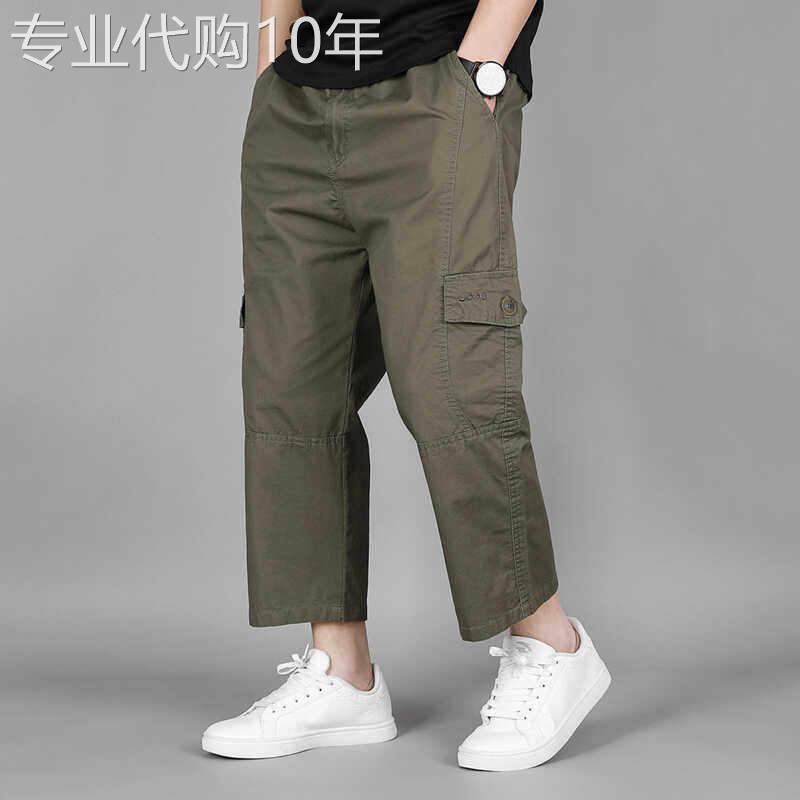 美式工装八分裤男士2026新款多口袋短裤纯棉运动五分裤宽松大尺码