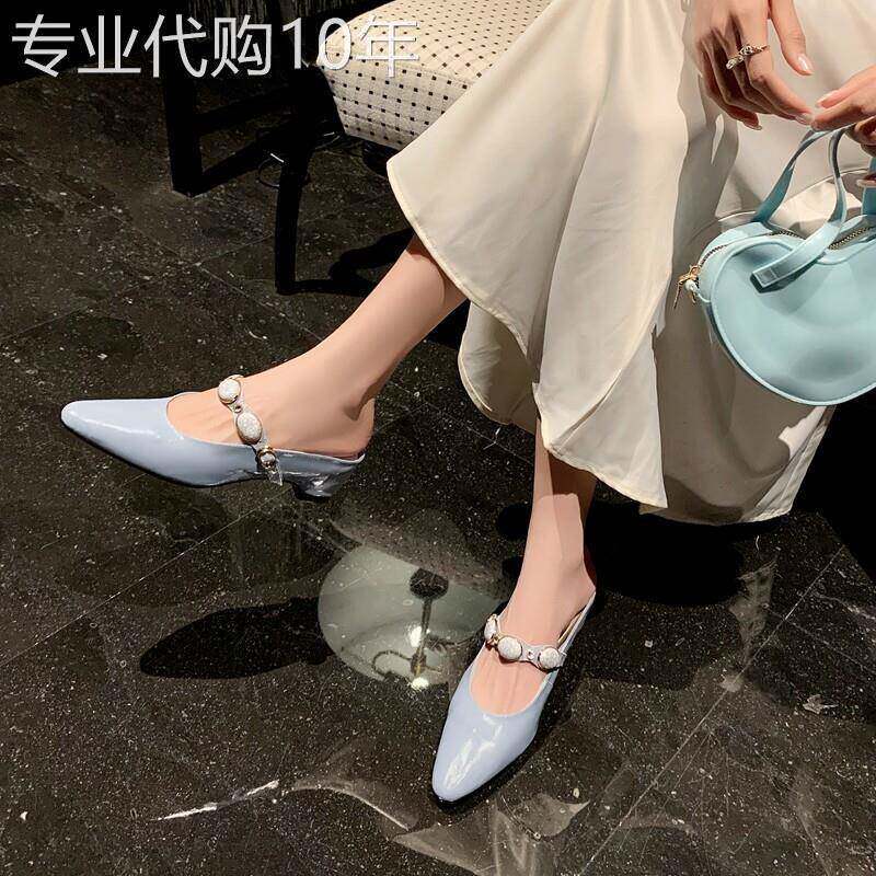 宝石小香~小众设计师包头拖外穿女夏韩版ins内增高玛丽珍鞋凉拖鞋