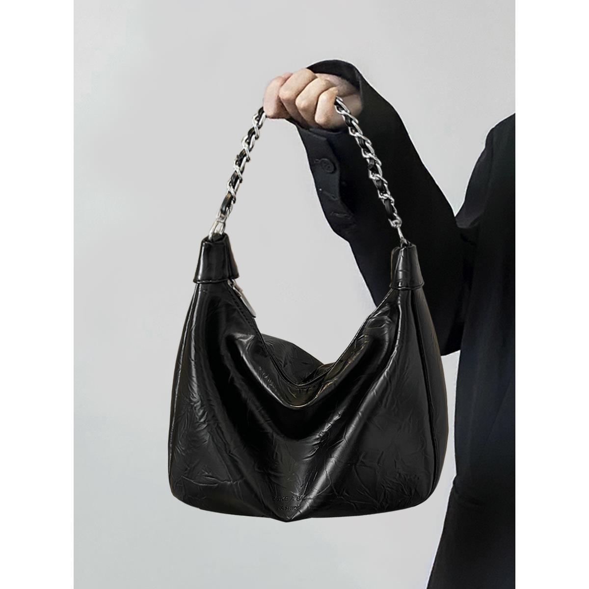 松弛感托特包包女式2024新款夏天高级感时尚通勤单肩斜挎包大容量