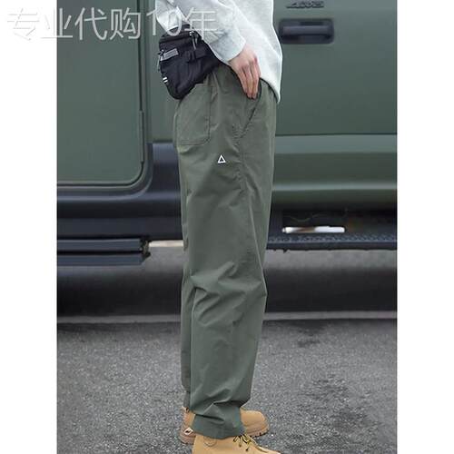 高端军绿色速干运动冲锋裤男款2026新款户外野营三防休闲裤子男款