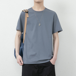 士半袖 夏装 纯色青年圆领体恤0325k 冰丝短袖 春夏男t恤夏季