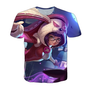 王者荣耀安琪拉玩偶对对碰衣服短袖T恤夏男女装中学生少年cos上衣