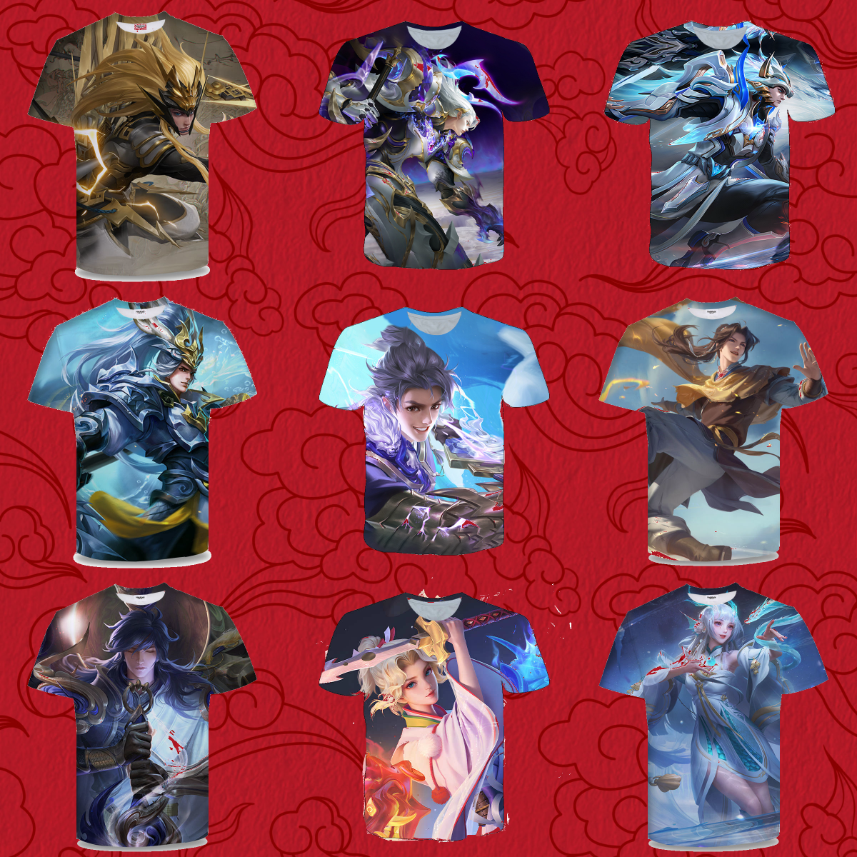 王者荣耀赵云龙胆衣服短袖t恤夏季男女装中学生青少年上衣