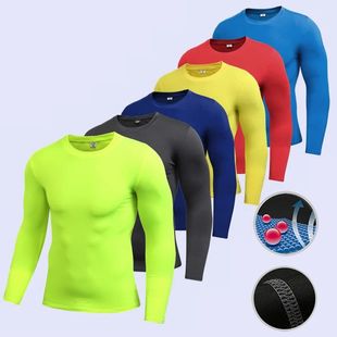 Long Fitness Men Sleeve Running Tight Shirt Compression