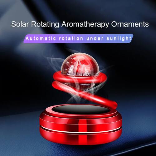 Solar Car Air Freshener 360° Interstellar Rotate Fragrance