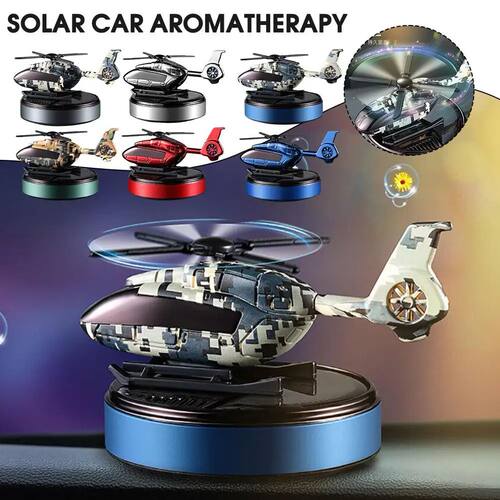 Car Solar Air Freshener Airplane Solar Helicopter Interior