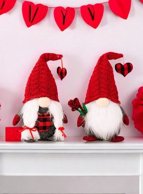 Rudolph Doll Decoative Onaments Easte Chistmas Couple Doll