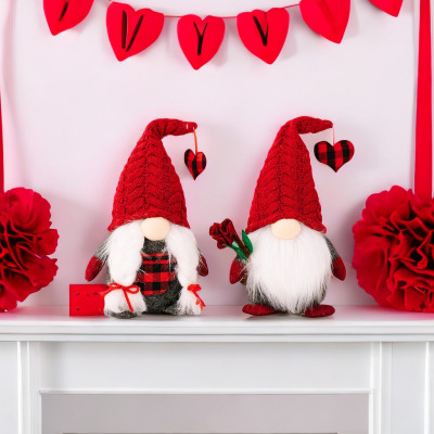Rudolph Doll Decoative Onaments Easte Chistmas Couple Doll