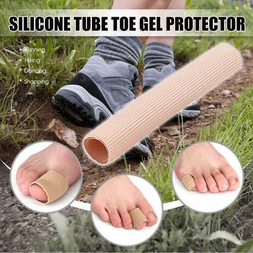 Silicone Tube Toe Gel Protector Cover Finger&Toe'S Fabric