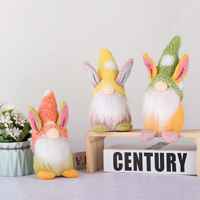 Easte Faceless Doll Onaments Catoon Rabbit Doll Desktop