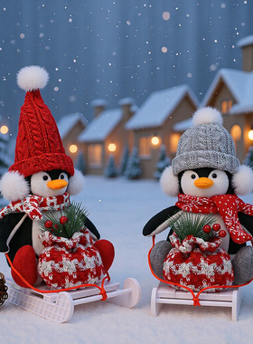 Chistmas Dwaf Hat Snowman Chistmas Decoation Penguin Dwaf