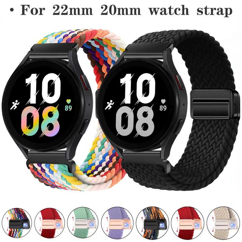 22mm 20mm nylon strap For Samsung Galaxy watch 6 5 4/Gear