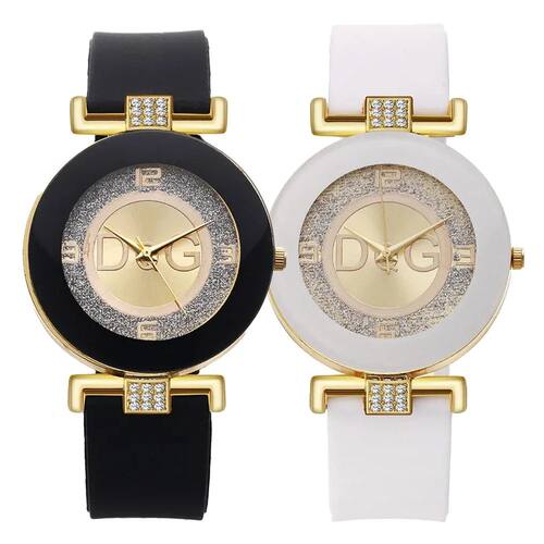 Fashion Ladies Simple Lage Dial Quatz Watch Casual Spot