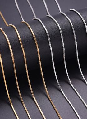 45/50/60/70cm Snake Long Chain Necklace Stainless Steel
