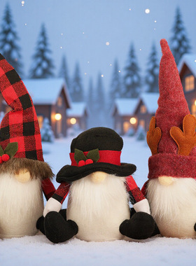 Chistmas Decoations Nodic Style Decoation Doll Chistmas