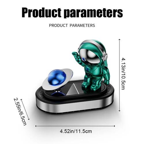 Astronaut Solar Car Air Freshener Rotatable Scent Diffuser