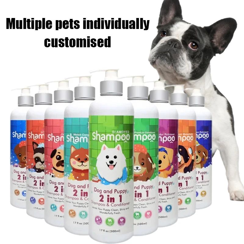 500ml Dog Showe Gel Remove Mites Deodoant Shampoo Long