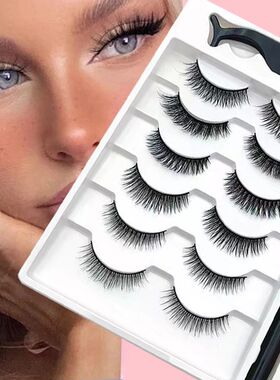 6 pairs of magnetic  eyelash sticky eyeliner pens, not easy