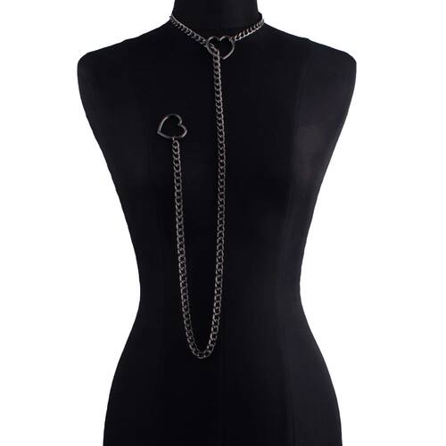 Heat Slip Chain Necklace Fo Women Punk Rock Love Chain