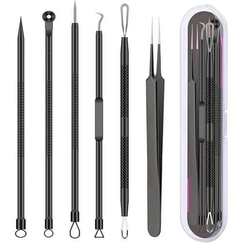 6Pcs Pimple Popper Tool Kit,  Blackhead Remover Acne Needle
