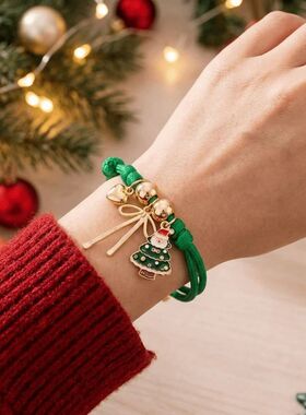 Chistmas Baided Hand Chain Santa Claus Chistmas e Woven