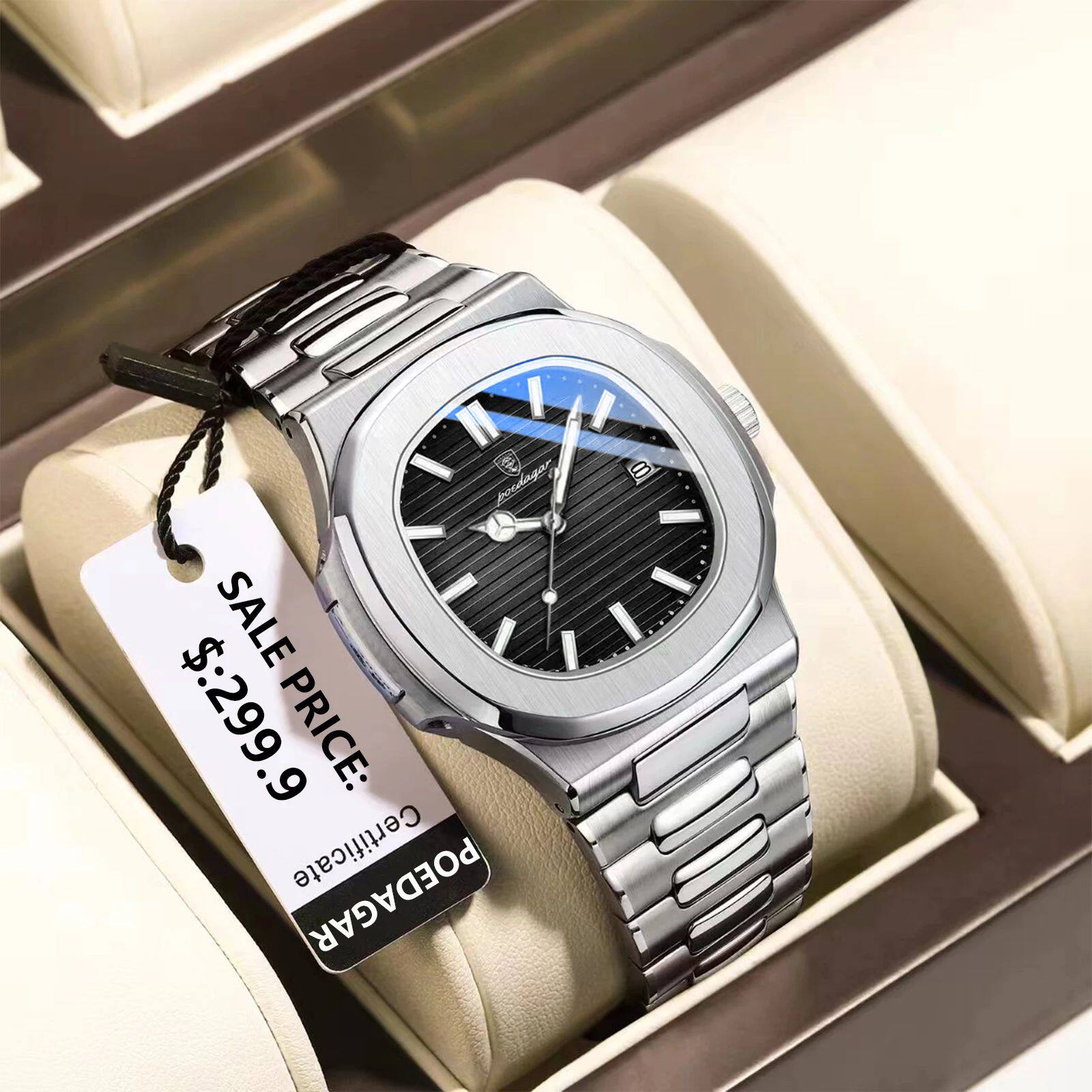POEDAGAR Top Luxury Brand Man Watch Sports Waterproof