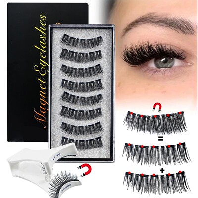 Makeup 5 Magnets Lashes 2 Pairs Per Box No Glue Needed