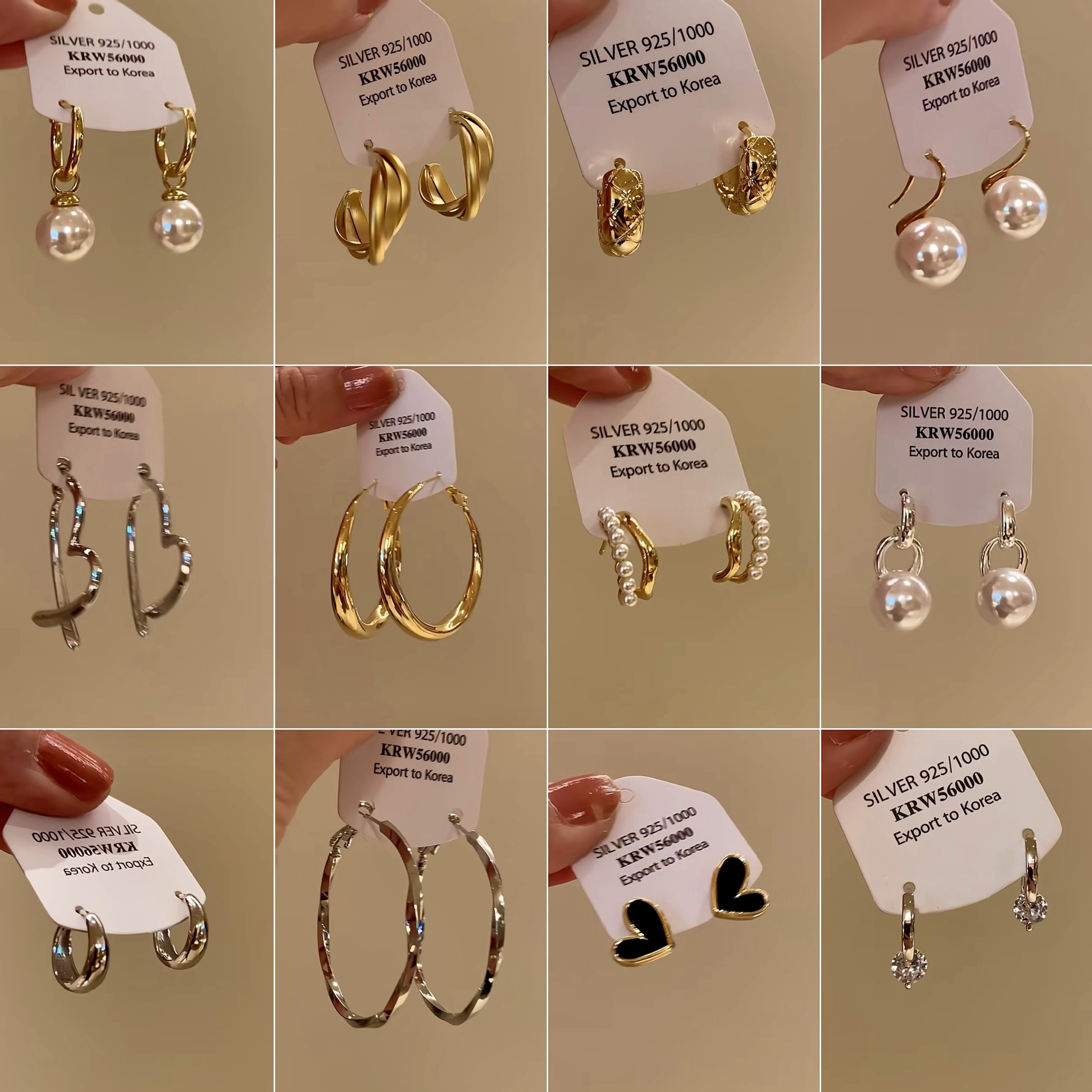 Golden Ring Ea Ring Women's 2024 New Ea Buckle Advanced Ea