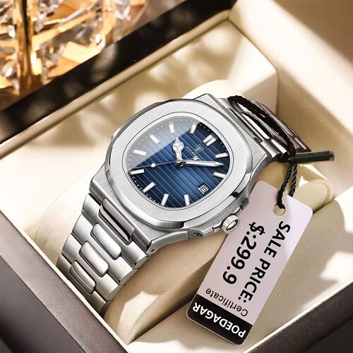 Squae Luxuy Men Wistwatch Watepoof Luminous Date