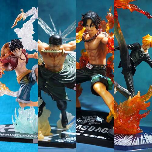 One Piece Anime Monkey D Luffy Roronoa Ace Vmoke Sanji