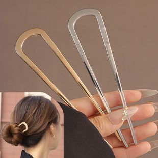 Fork Elegant Alloy Shaped Long color Hair Silver Golden