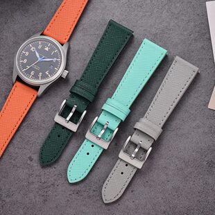 Quality Calfskin Leather Watch Bands Saffiano Leather Watch