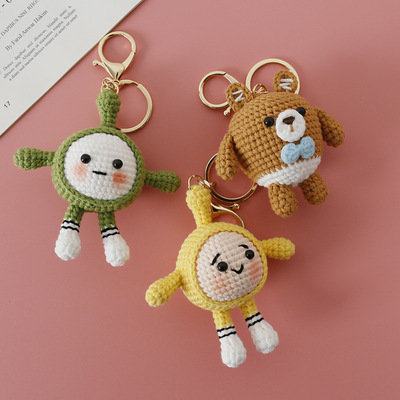 Creative Hand-woven Cartoon Egg Doll Weaver Wool Crocheted