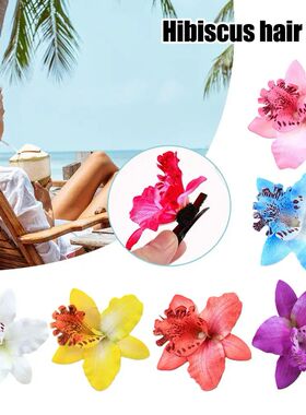 Hawaii Flower Hair Clips For Women Girls Floral Hibiscus
