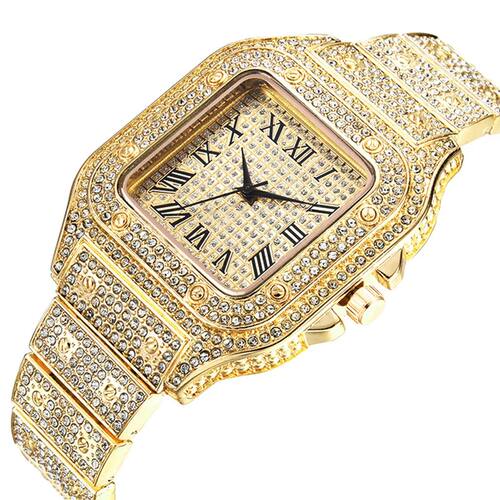 Diamond Men Women Watches Gold Watch Ladies Wist