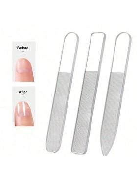 3pcs Nano Glass Nail Files Pofessional Sanding Polishing