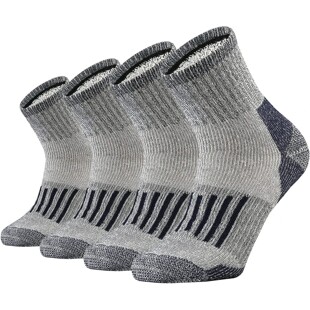 4 Pairs Merino Wool Socks Thicken Warm Hiking Cushion Crew