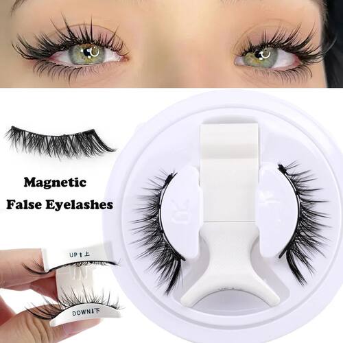 Hot Magnetic Eyelashes Set 1 Pair Reusable No Glue Needed