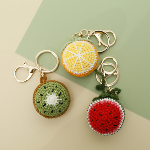 Summer New Handmade Crocheted Fruit Pendant Weaver Wool