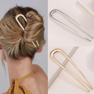Shaped Hairpin Metal New Sticks Hair French Simple