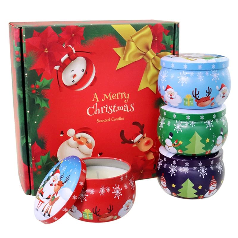 1PCS Potable Tavel Chistmas Aomatheapy Candle Ja Chistmas