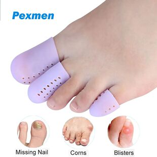 Gel Upgrade 2Pcs Caps Protector Silicone Toe Pexmen
